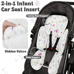 Removable headrest on Pea Pod cushion for flexible use on car seats.