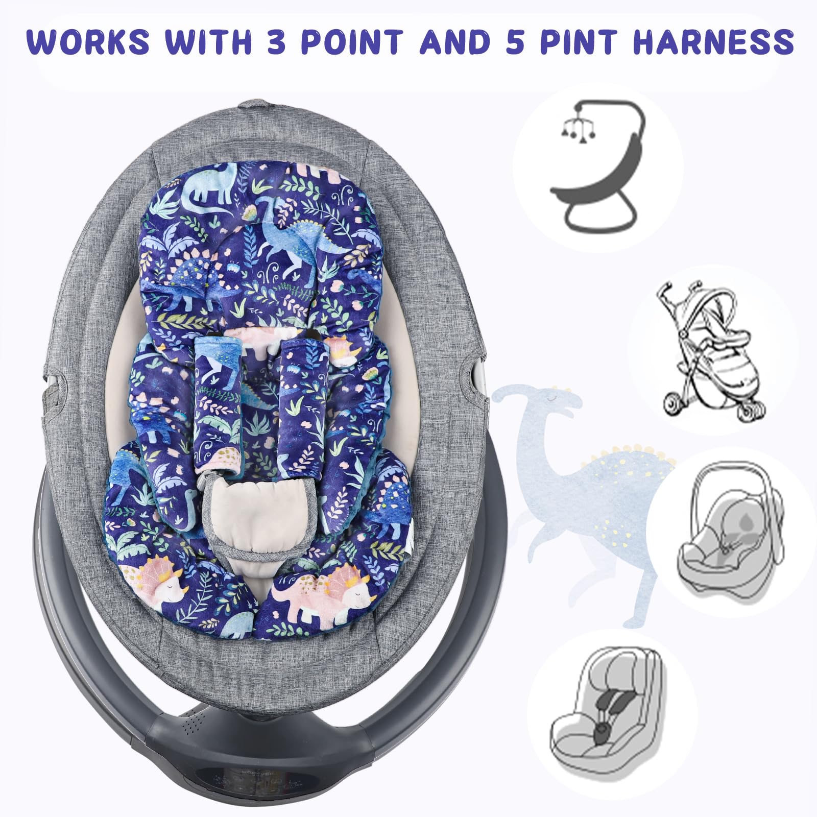Pea Pod machine-washable insert for easy cleaning