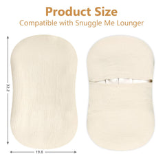 Pea Pod muslin cotton cover highlights breathable, skin-friendly fabric