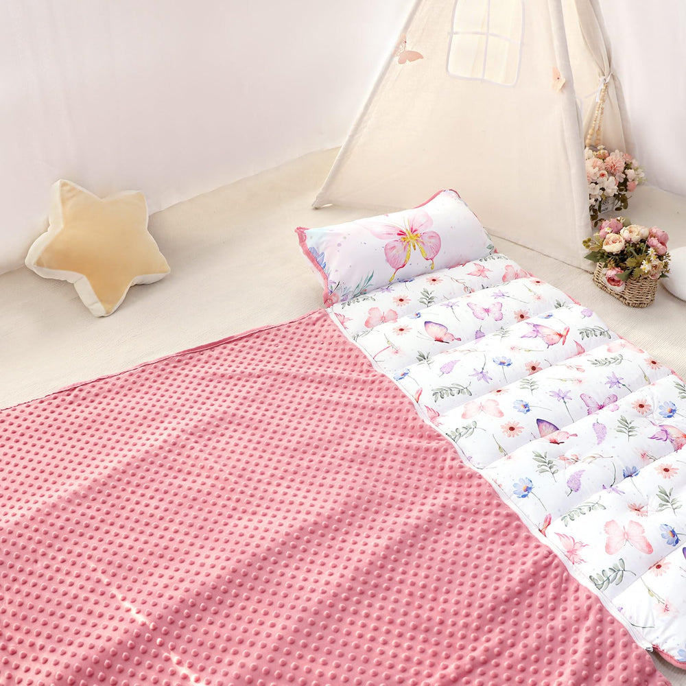 Pea Pod nap mat with easy-clean design for busy caregivers.