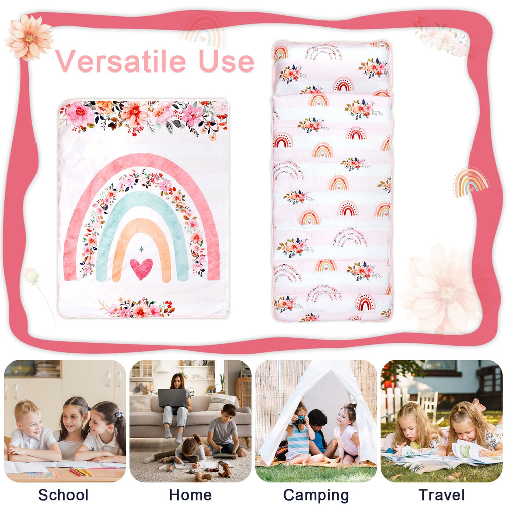 Pea Pod nap mat featuring Velcro closures for quick setup