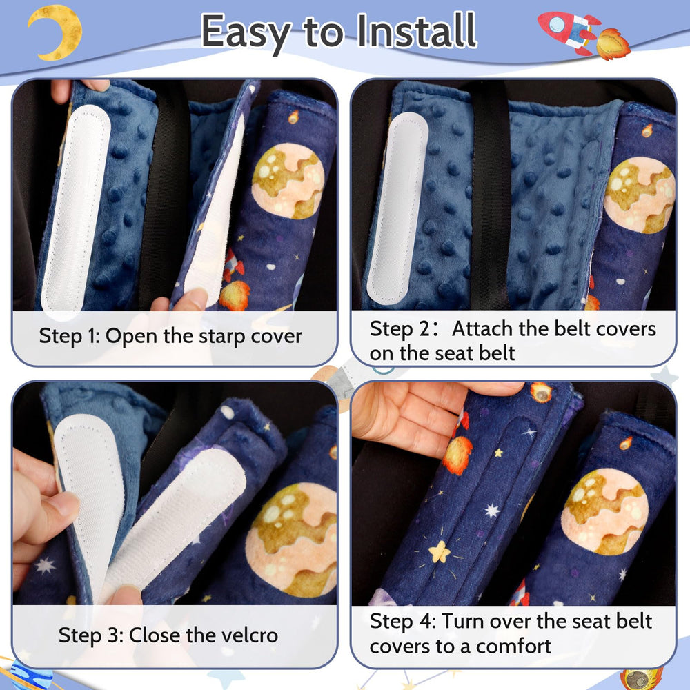 Pea Pod neck-friendly strap cover cushions travel comfort on journeys.