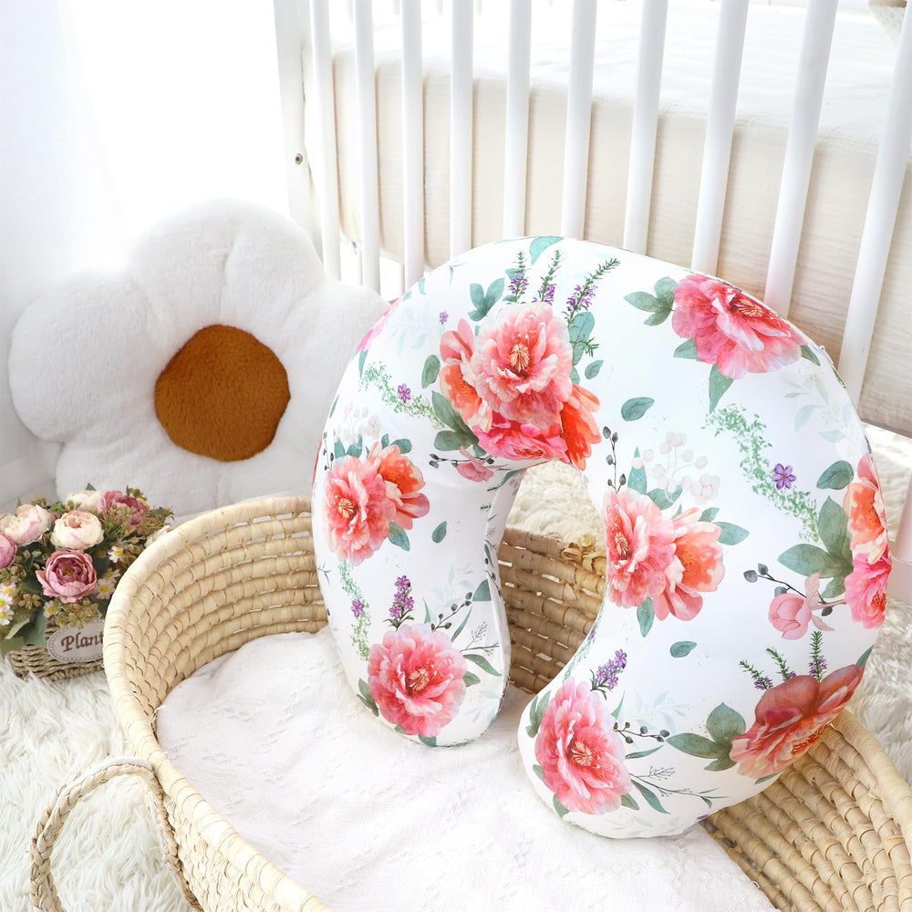 Floral Pea Pod design brightens the nursery without overpowering decor