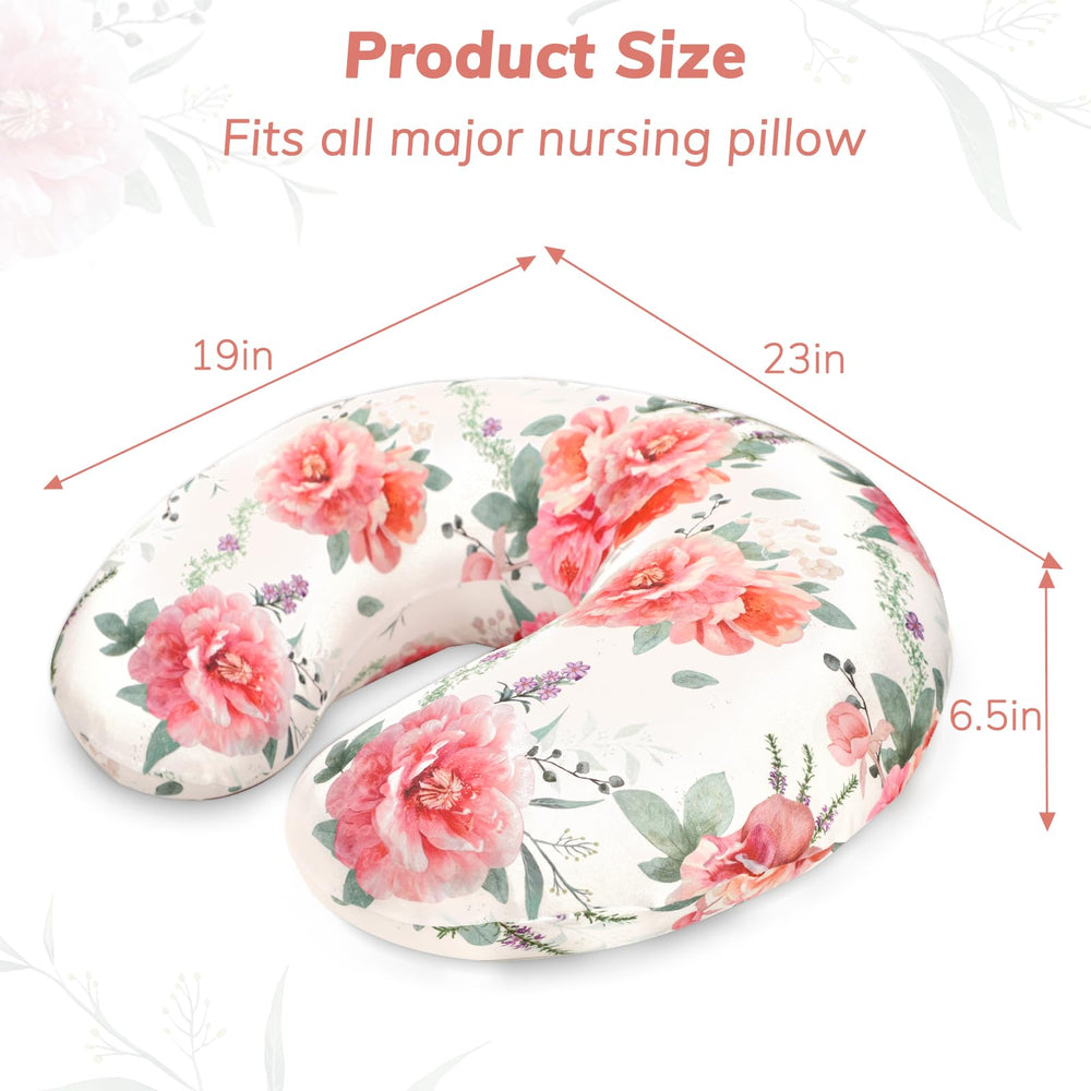 Breathable fabric on Pea Pod nursing pillow cover stays cool
