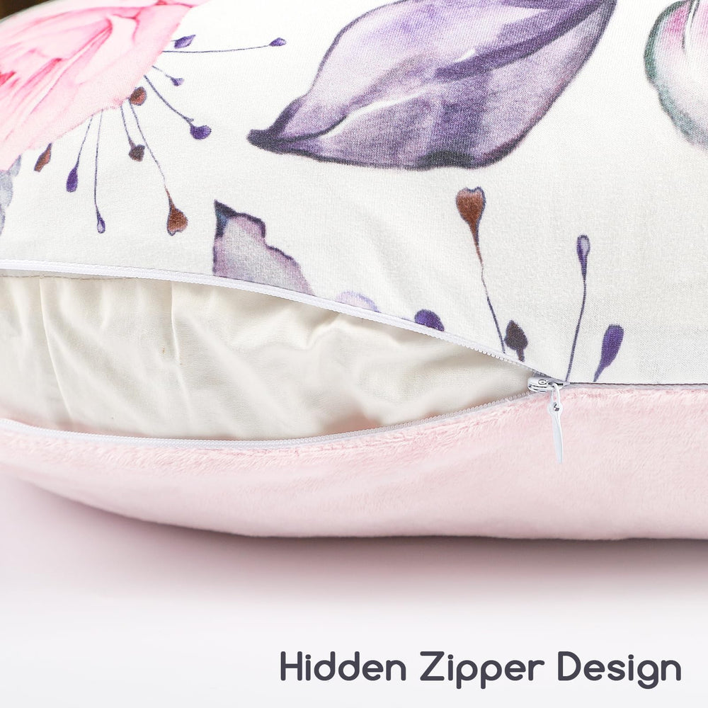 Pea Pod cover fits Boppy pillows securely for breastfeeding sessions.