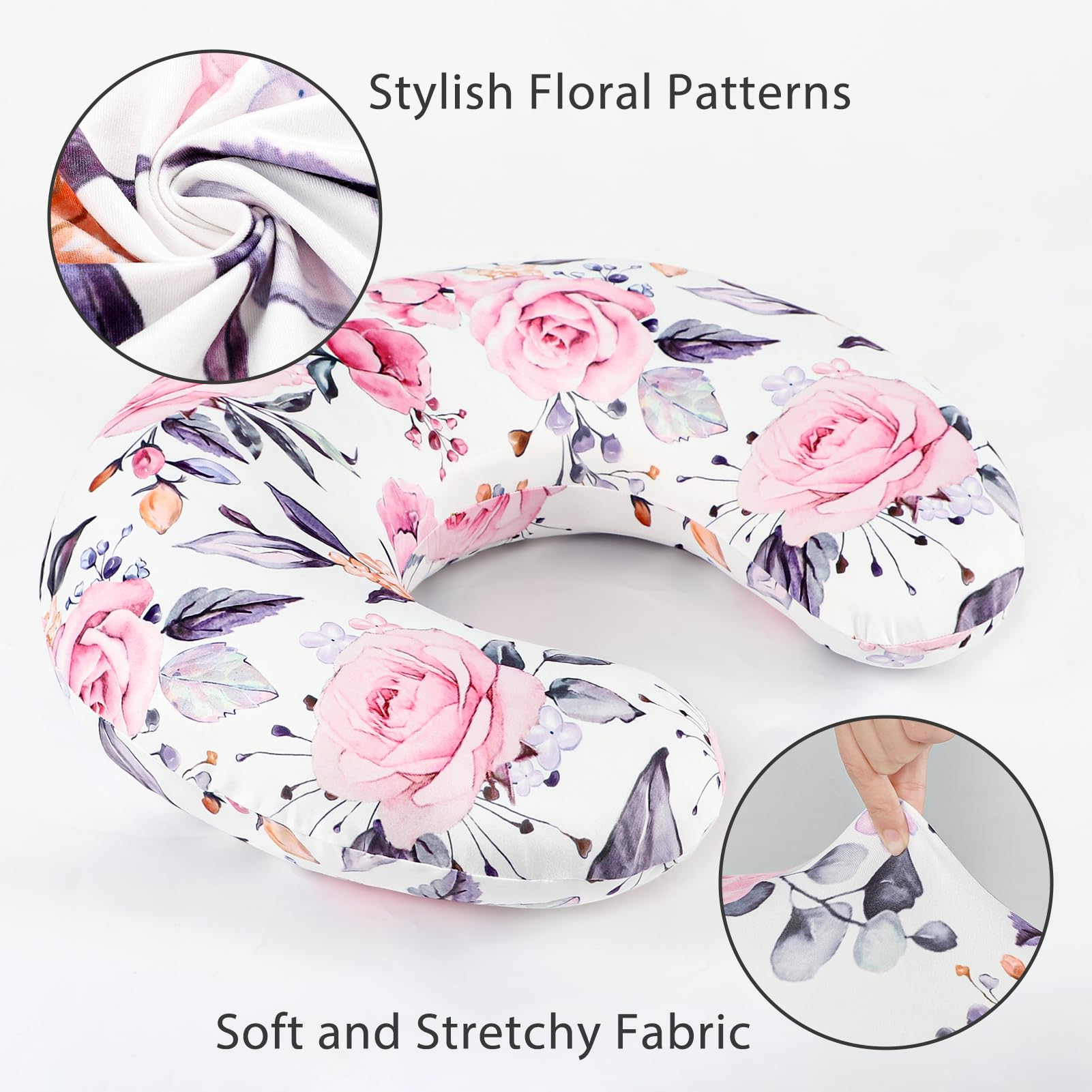 Hidden-side zipper on Pea Pod cover for easy on-off during nursing.