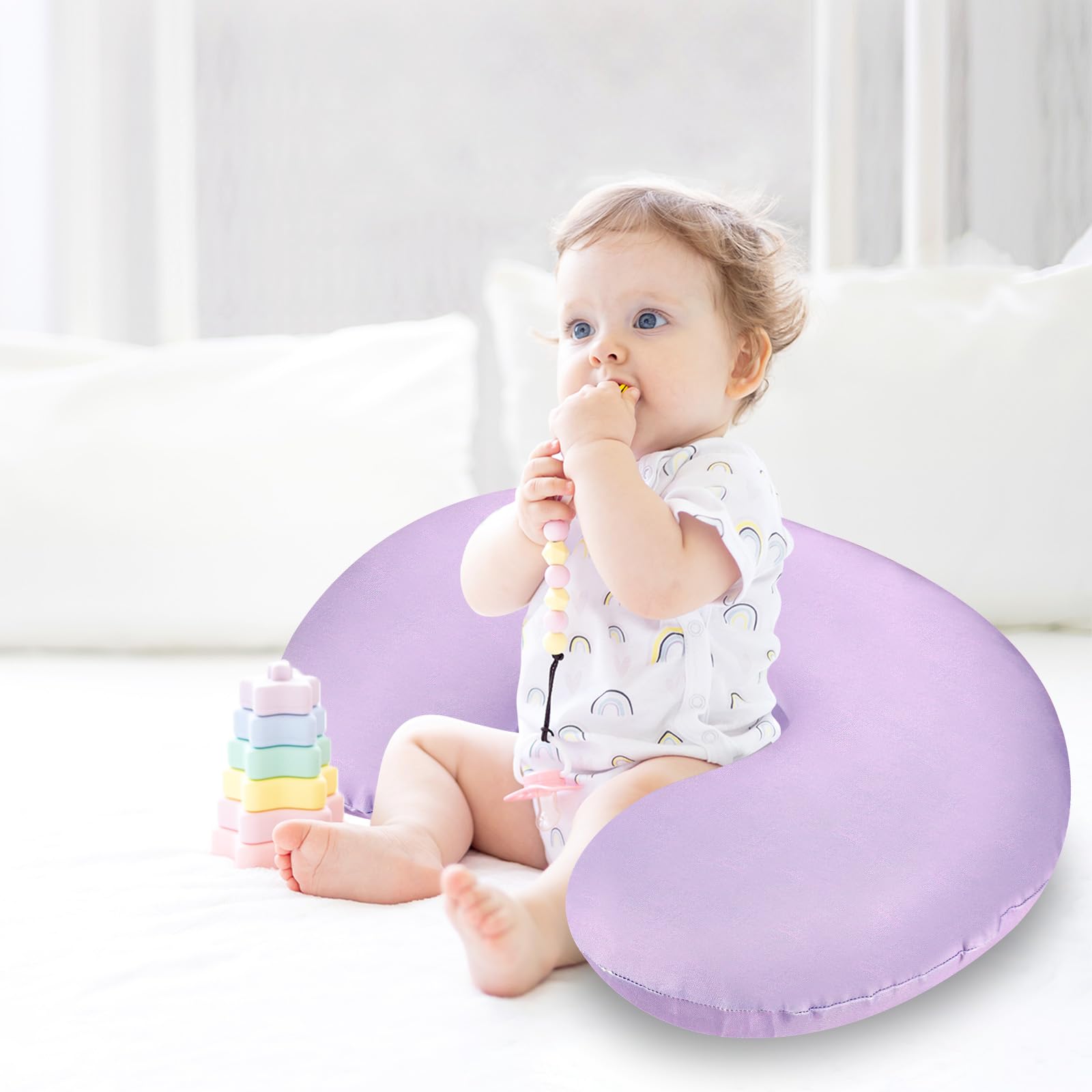 Pea Pod cover designed to fit Boppy pillows securely.