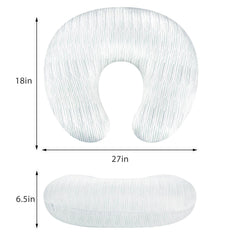 Pea Pod nursing pillow cover with hidden zipper for easy removal