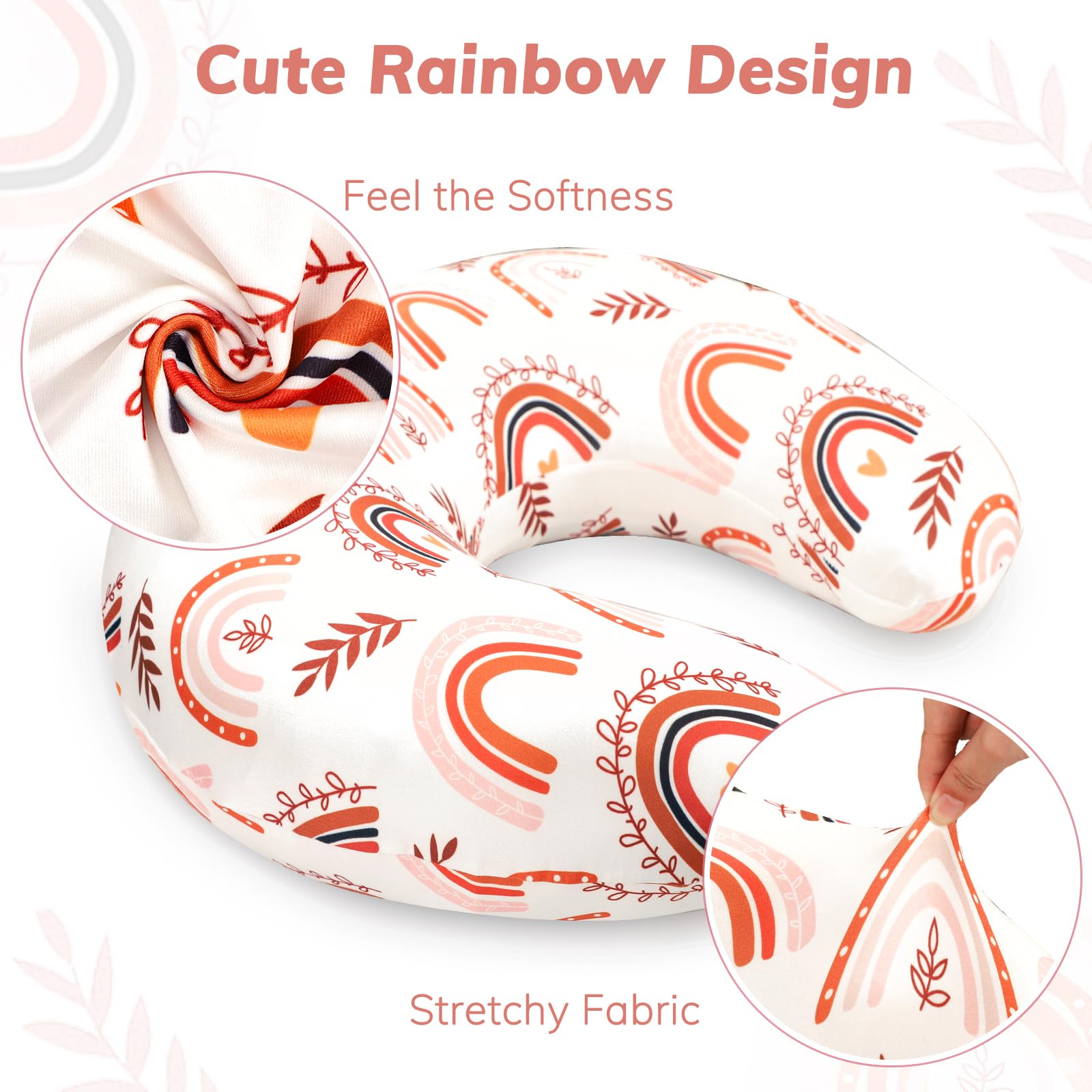 Pea Pod cover with snug fit for Boppy pillows during feeding sessions.