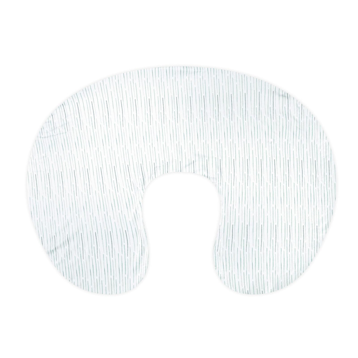 Pea Pod striped nursing pillow cover in ultra-soft breathable knit fabric