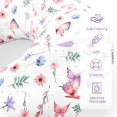 Pea Pod two-pack nursing pillow covers for convenient daily change.