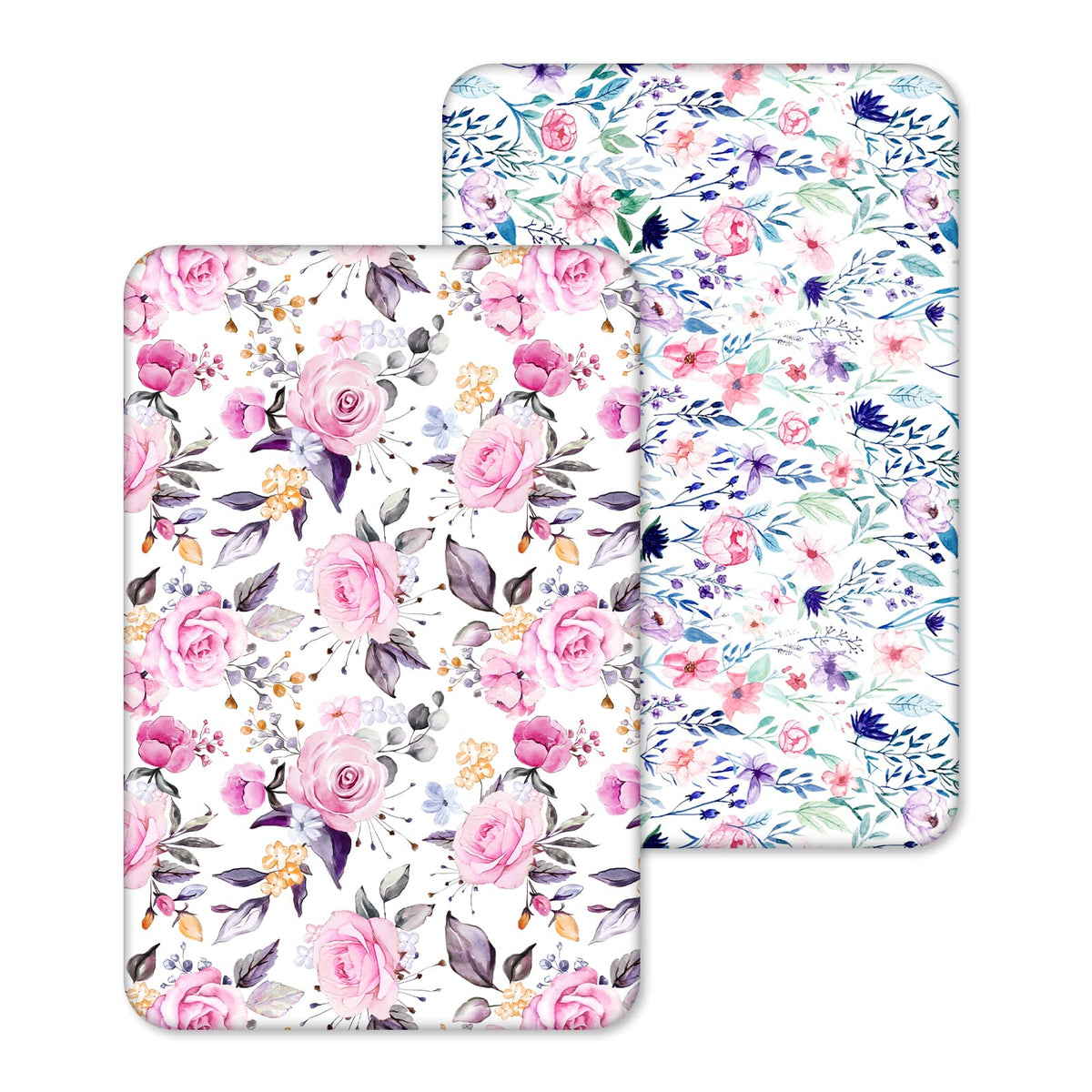 Pea Pod floral pack n play sheet in soft jersey knit for comfortable naps