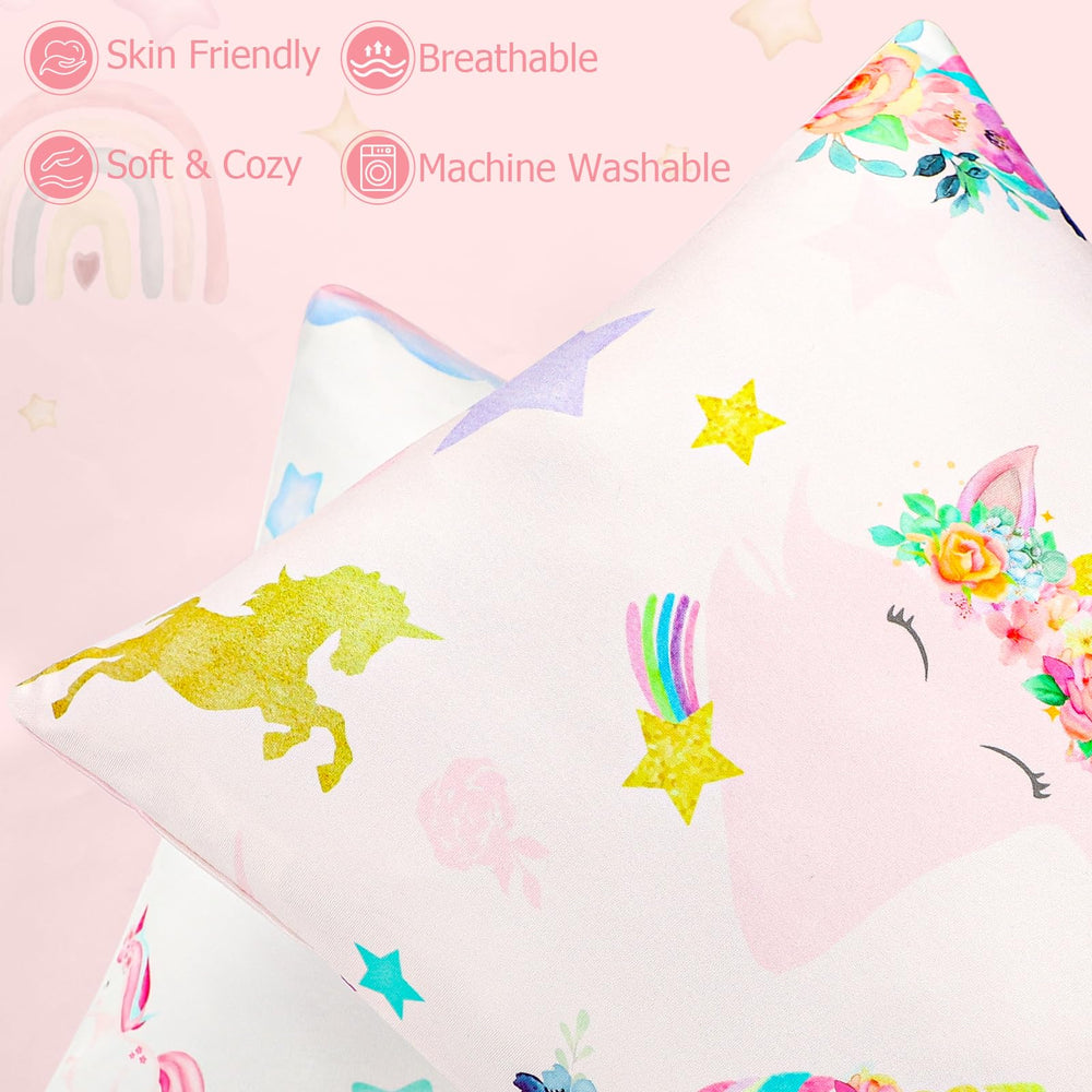Pea Pod easy-care pillowcases stay bright wash after wash.