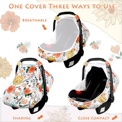 Pea Pod retro floral pattern adds stylish nursery decor