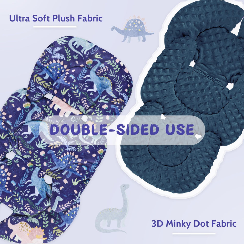 Pea Pod reversible 3D minky cushion for year-round comfort