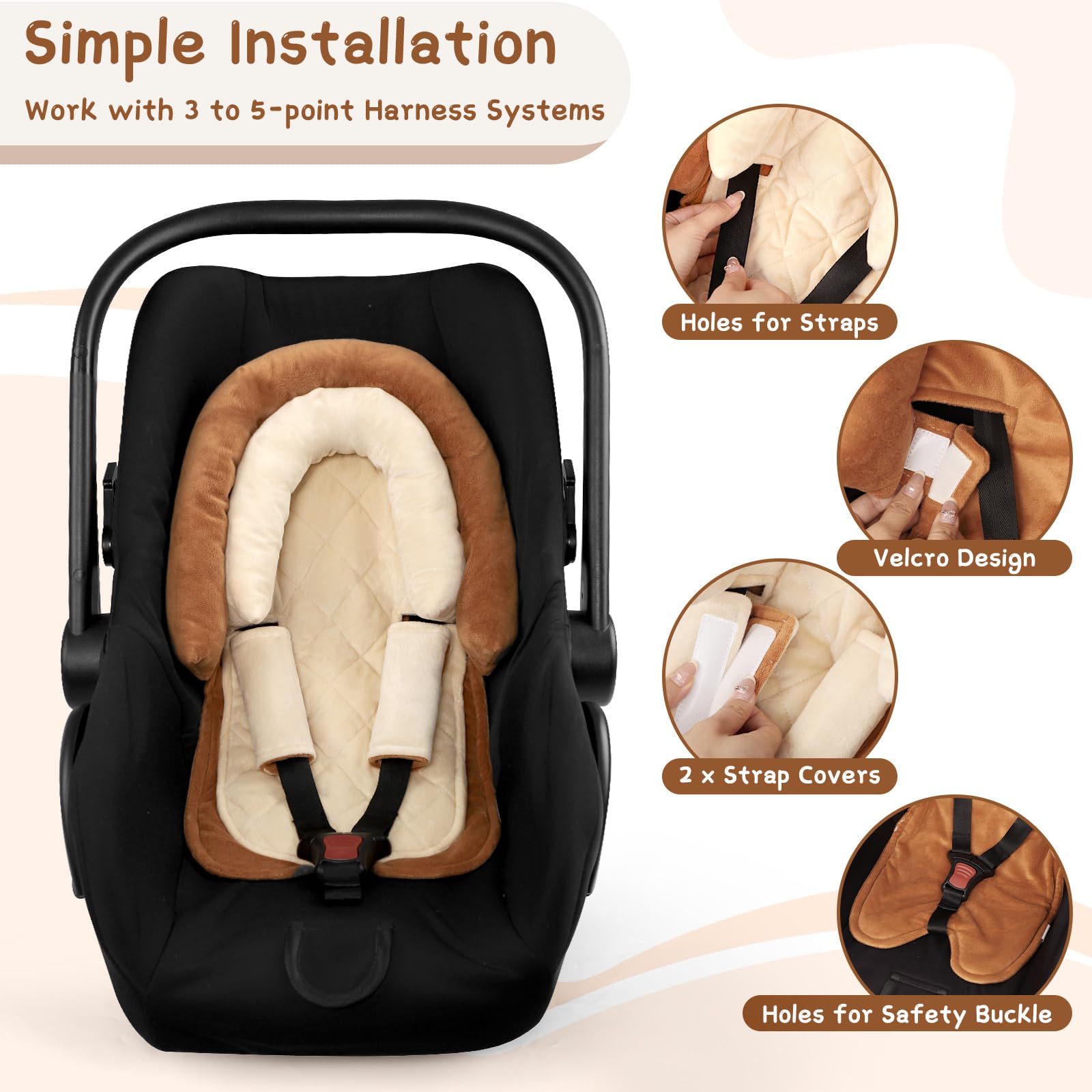 Pea Pod reversible cushion for seasonal comfort in car seats