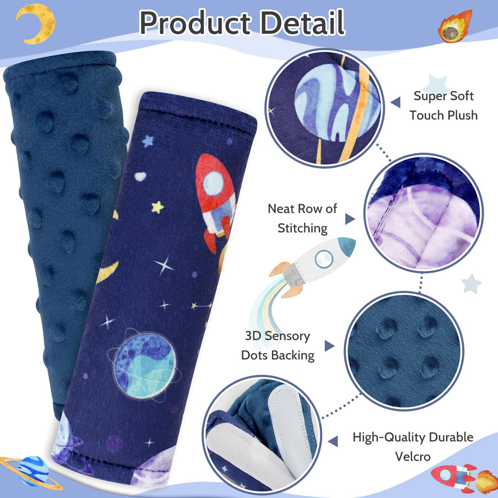 Pea Pod reversible dot texture strap cover offers two comfortable sides.