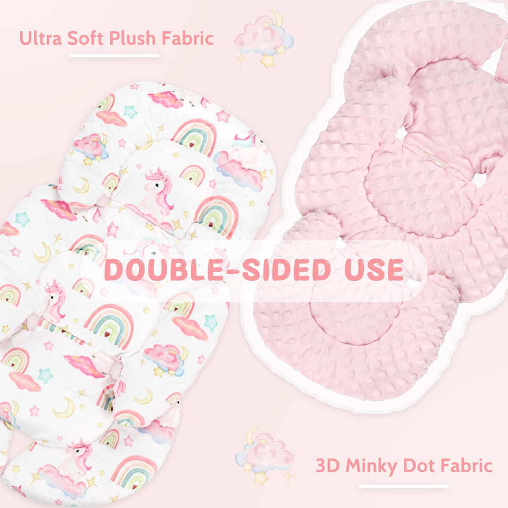 Pea Pod reversible head and body support for year-round warmth and breathability.
