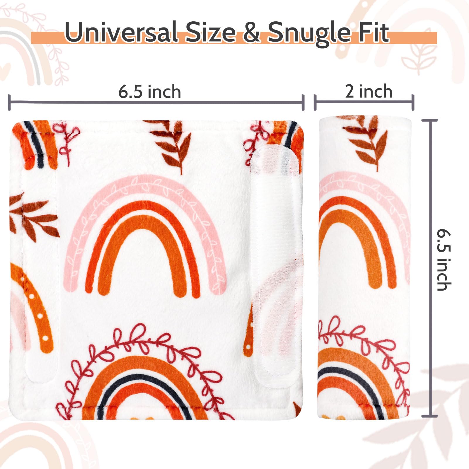 Pea Pod reversible strap pad front view highlighting two-layer cushioning.