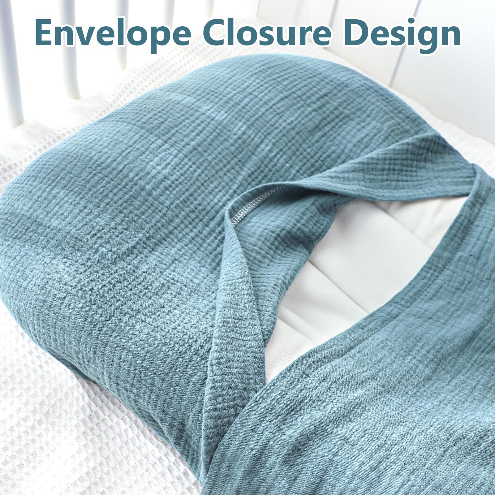Pea Pod skin-friendly cover avoids harsh chemicals for baby comfort.