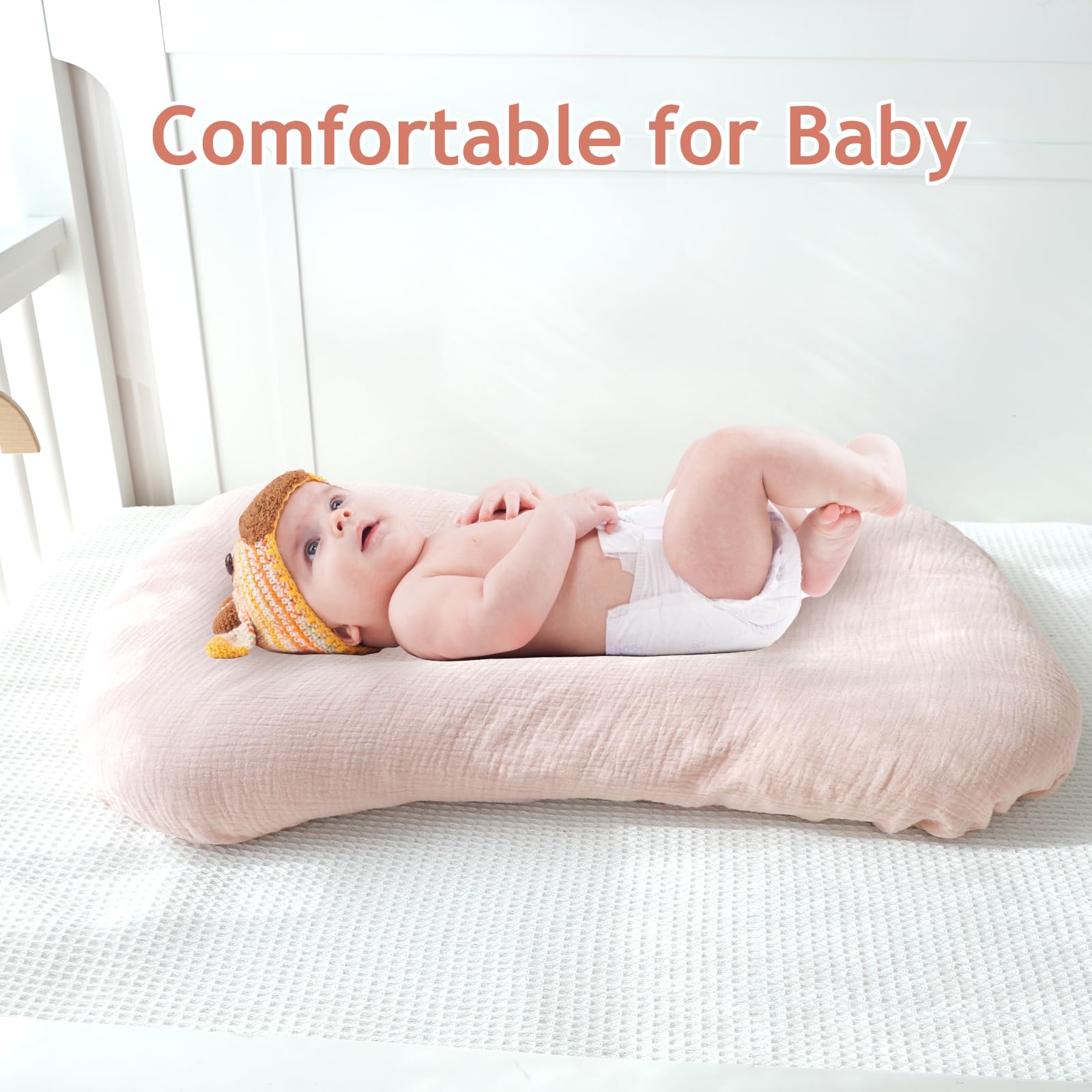 Pea Pod skin-friendly muslin cotton keeps baby comfortable.
