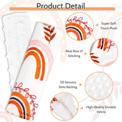 Pea Pod soft Minky dot back emphasizes breathable cushion during rides.