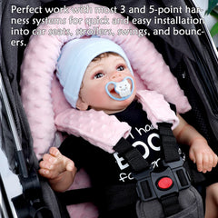 Pea Pod strap covers protect baby's face from harness rub