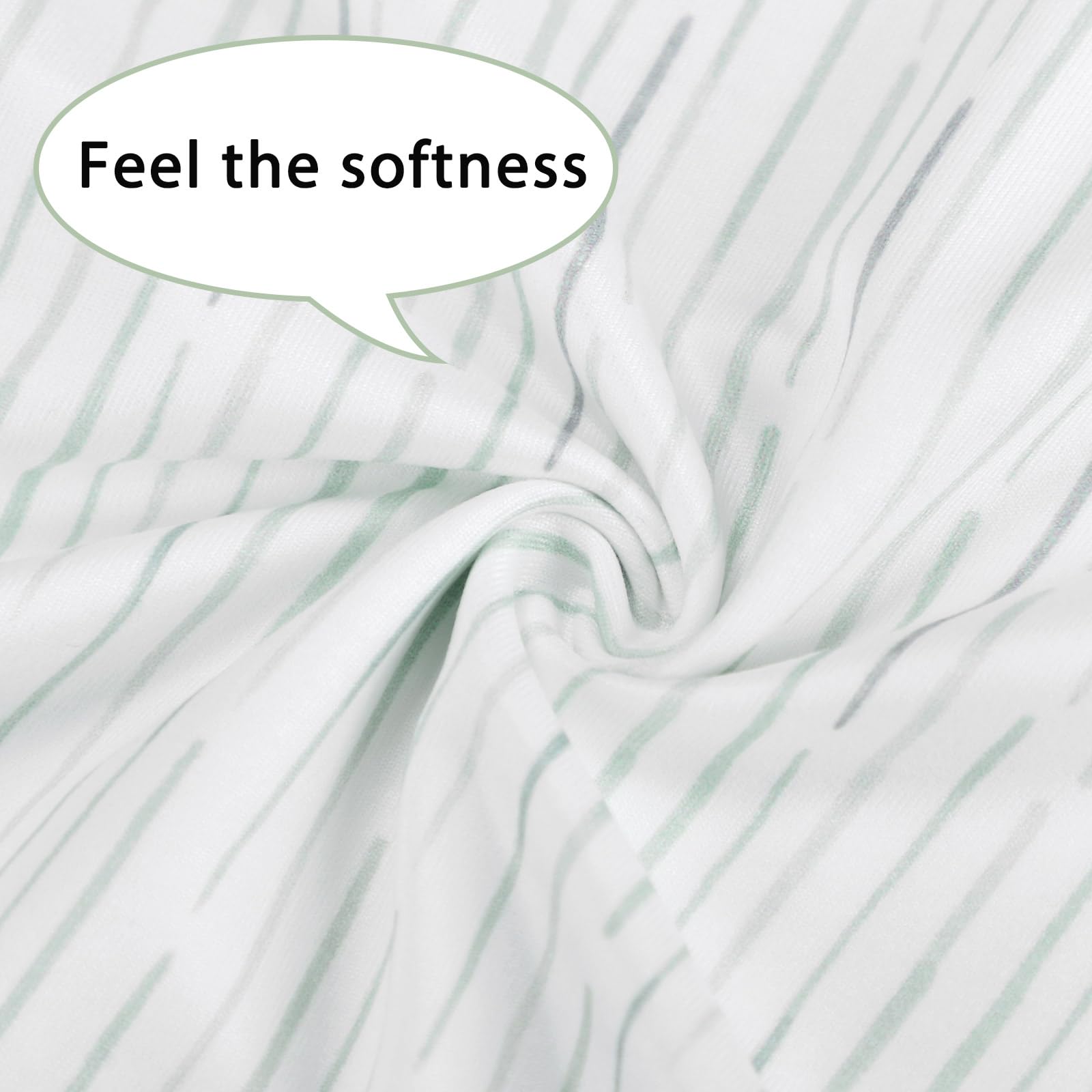 Pea Pod striped design adds chic nursery decor to feeding pillow