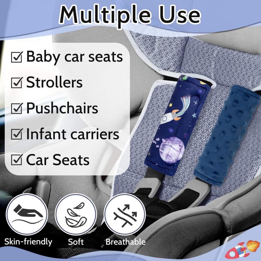 Pea Pod stroller belt protector fits most prams and pushchairs.