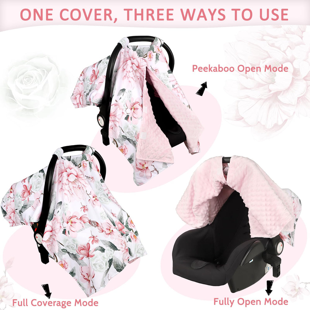 Pea Pod floral design with fade-resistant stitching for long-lasting use.