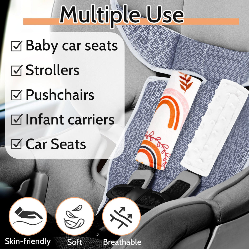 Pea Pod stroller strap cover shown during a smooth ride.