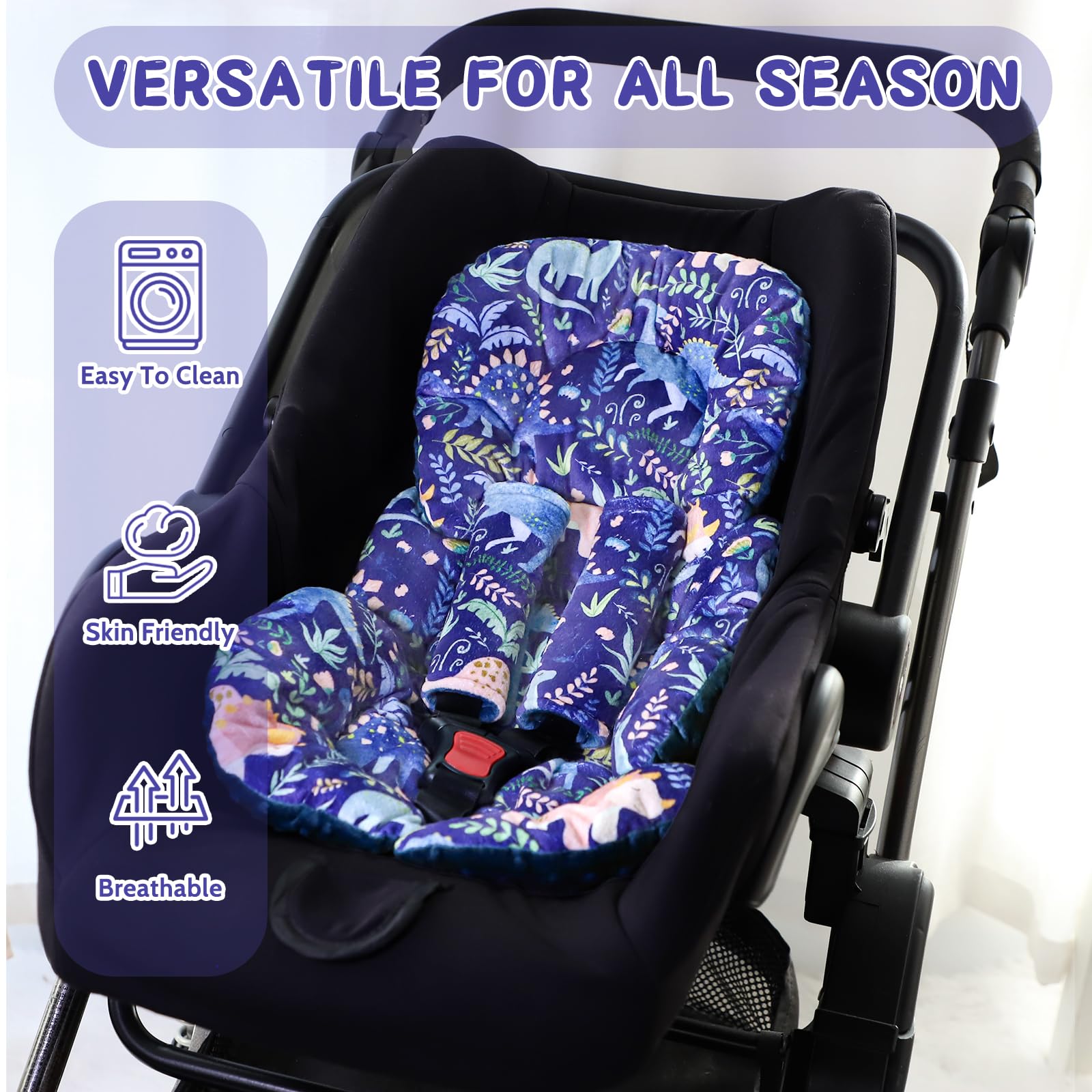 Pea Pod summer-side breathable fabric helps baby stay cool