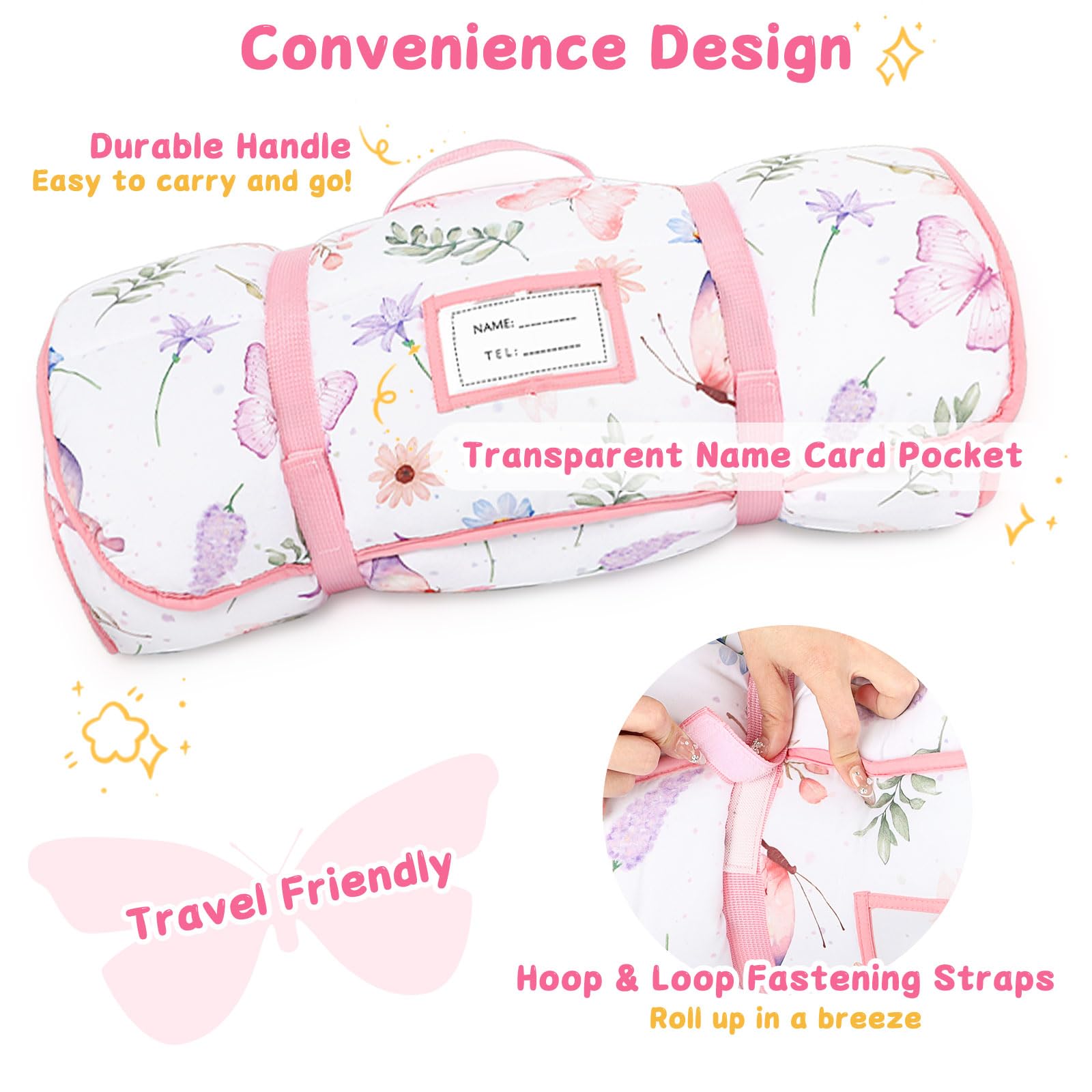 Pea Pod nap mat 51 by 23 inches for preschool use.