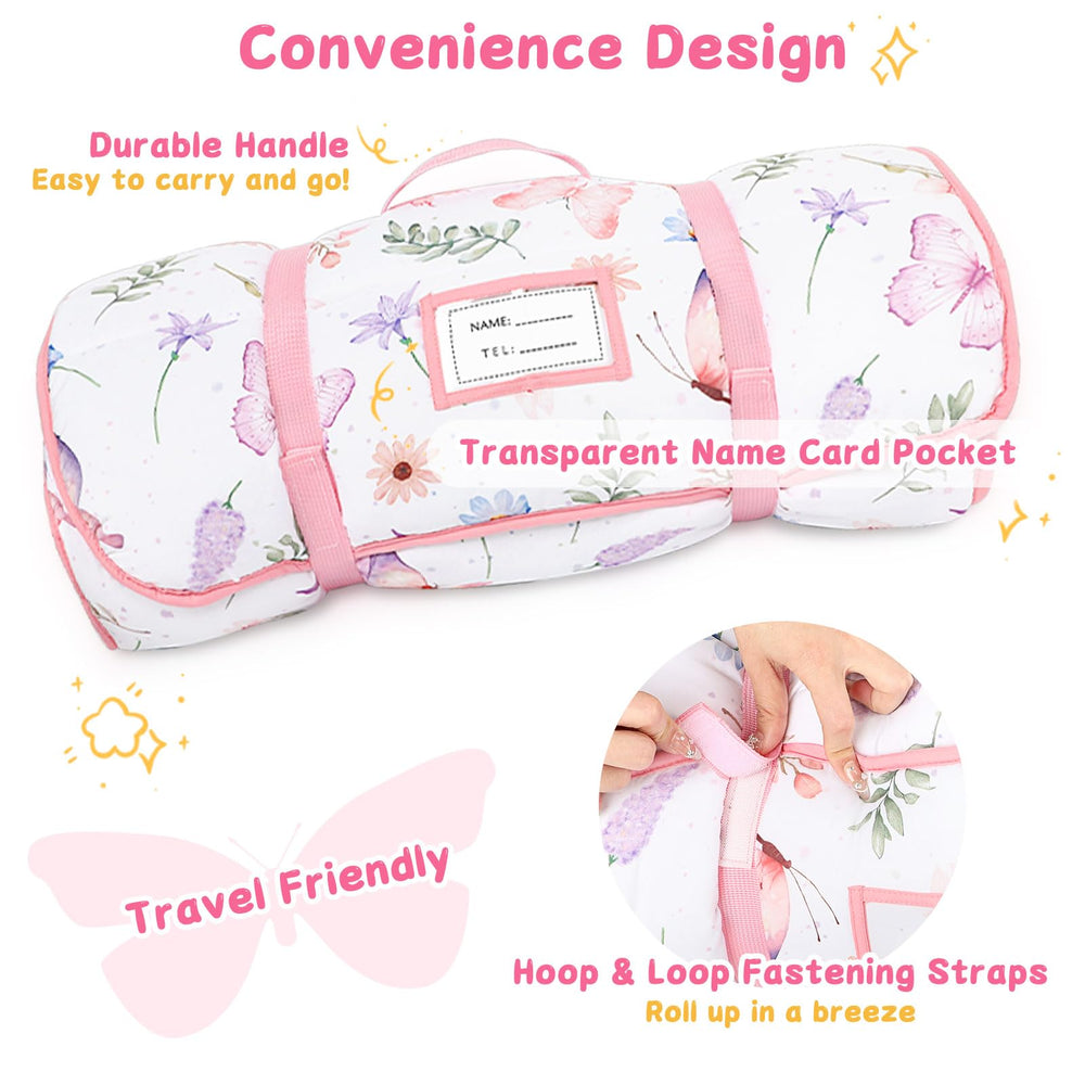 Pea Pod nap mat 51 by 23 inches for preschool use.