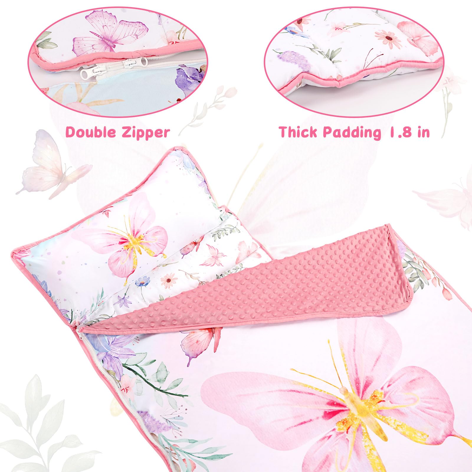 Pea Pod nap mat ideal for travel and daycare routines.