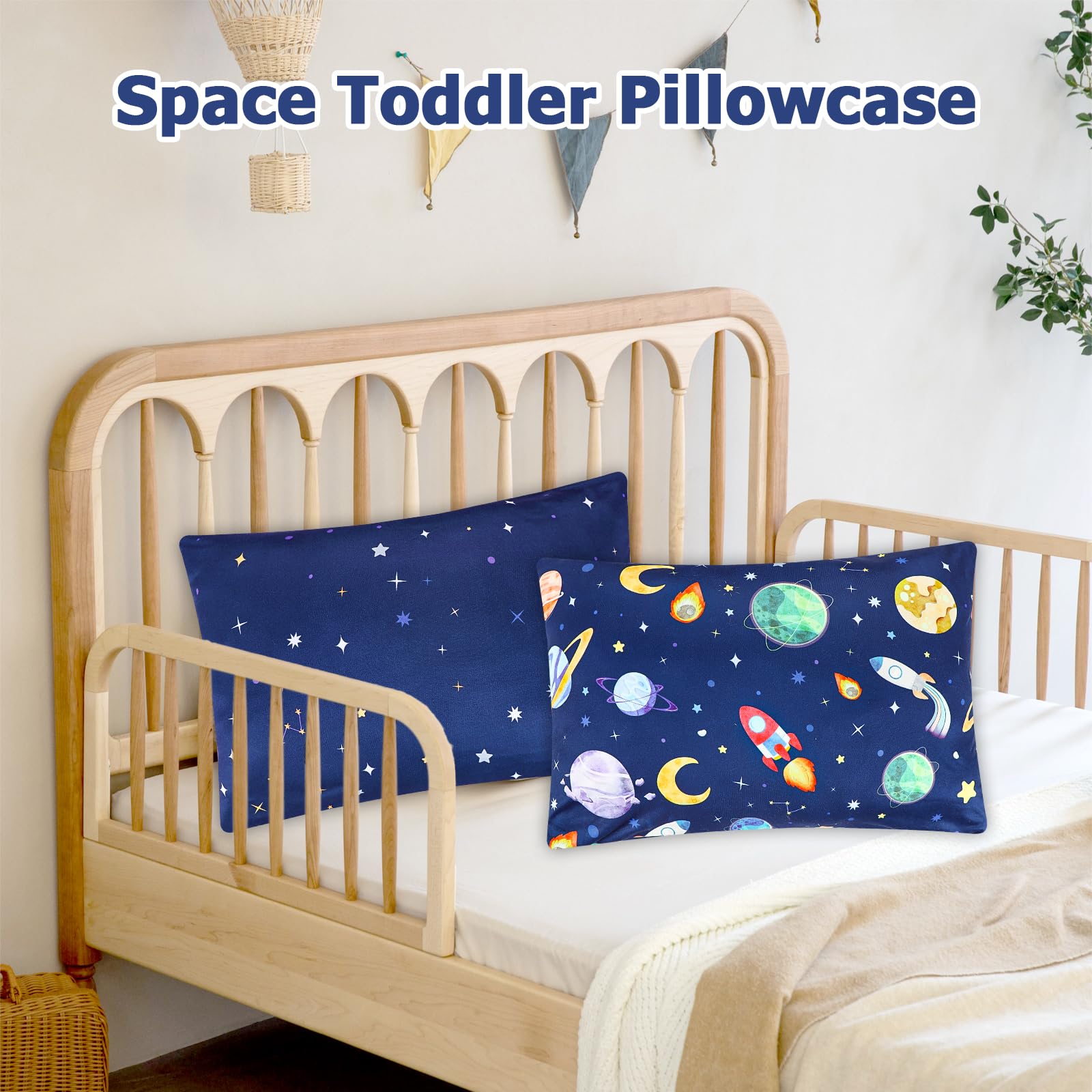 Pea Pod pack of 2 pillowcases with interchangeable designs