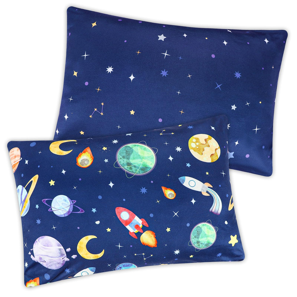 Pea Pod unicorn pillowcase design with silky-soft milk silk for kids