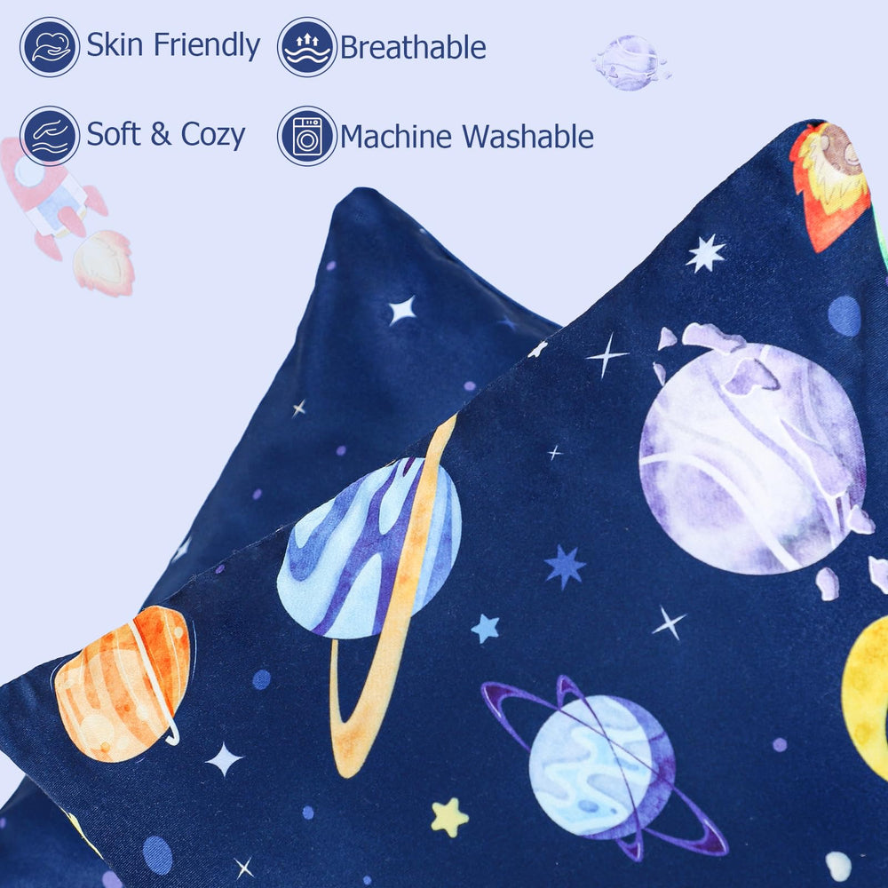Pea Pod pillowcase showing machine washable, fade-resistant fabric