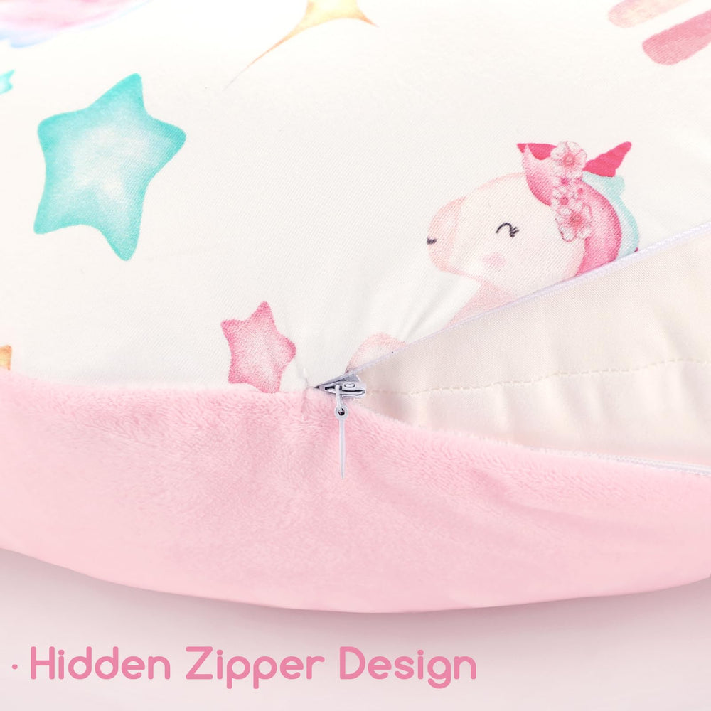 Pea Pod unicorn lounger nest cover; ideal baby shower gift.
