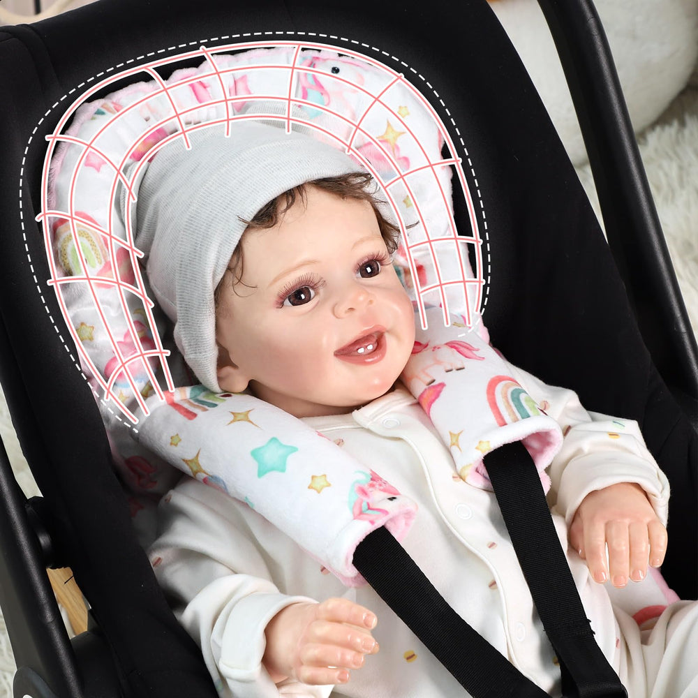 Pea Pod universal fit for car seats and strollers ensures versatile on-the-go comfort.