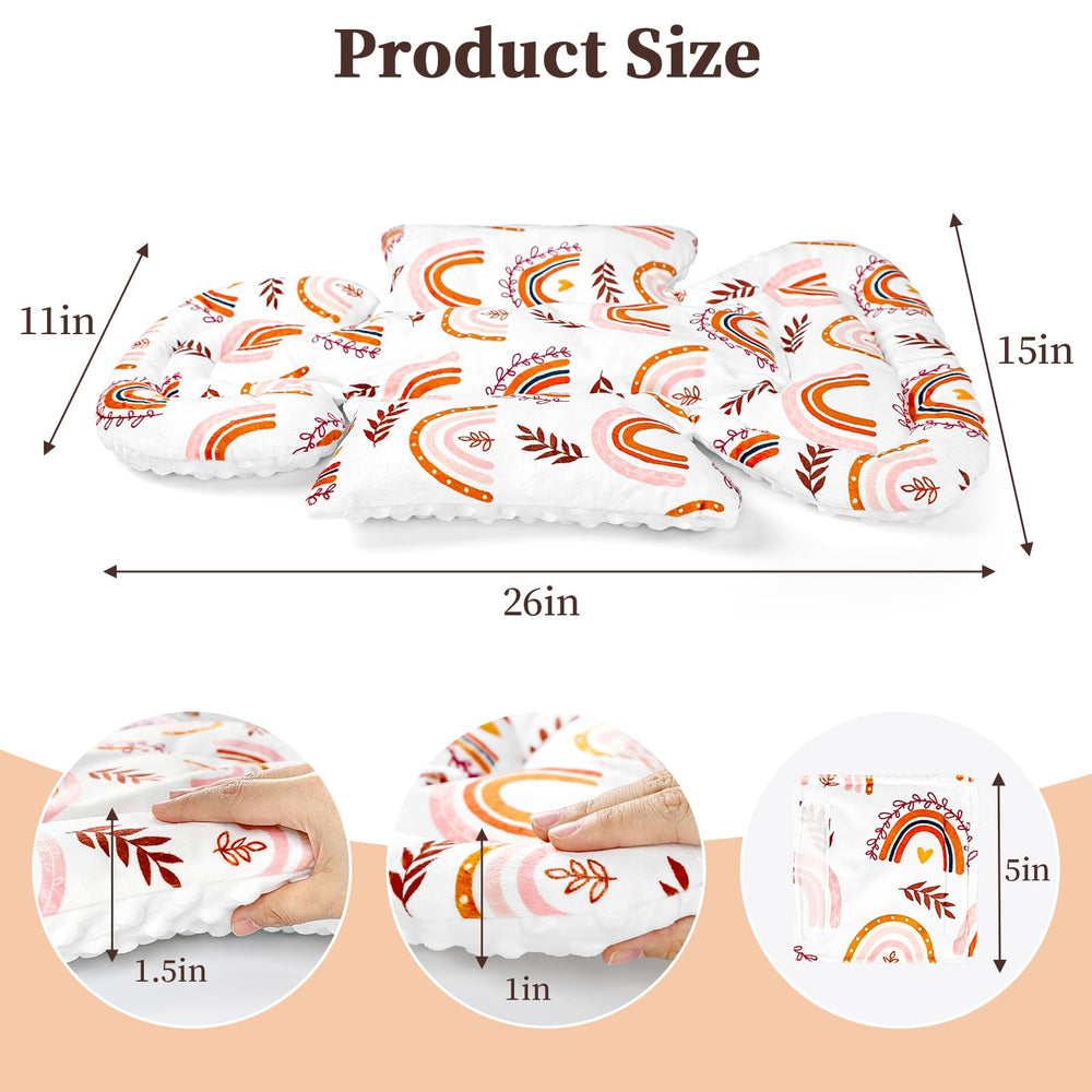 Pea Pod insert used in stroller for on the go cozy support