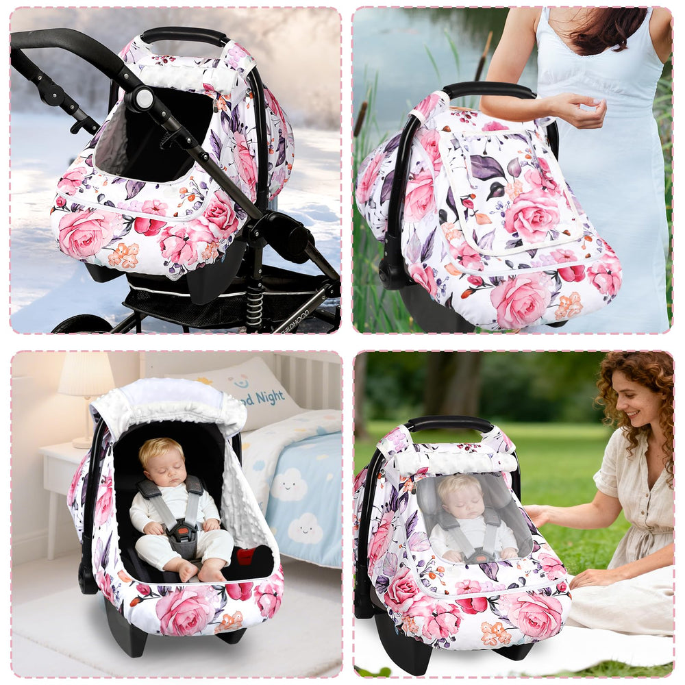 Pea Pod floral design complements winter outfits
