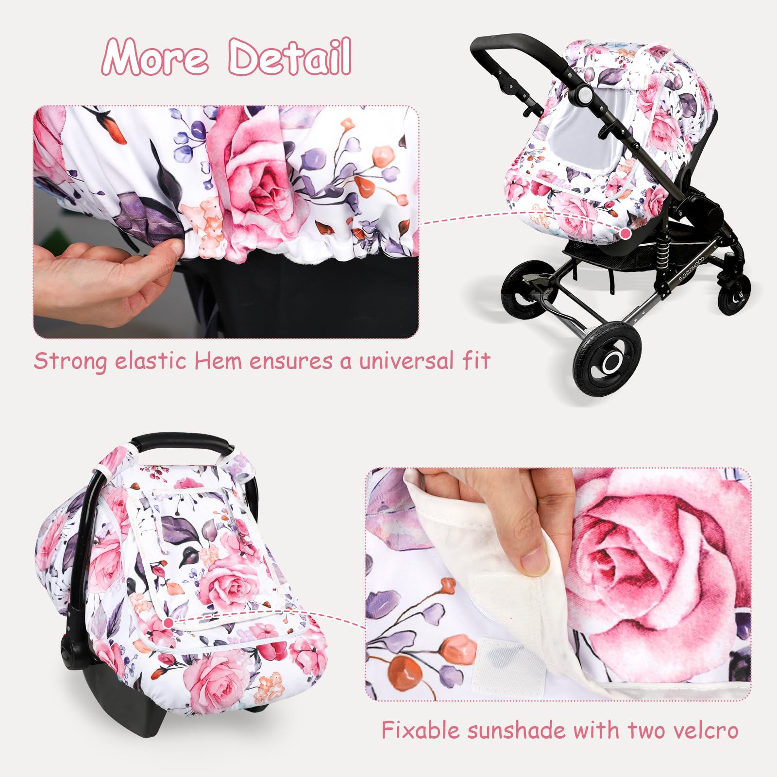 Pea Pod cover fits stroller use for on-the-go warmth