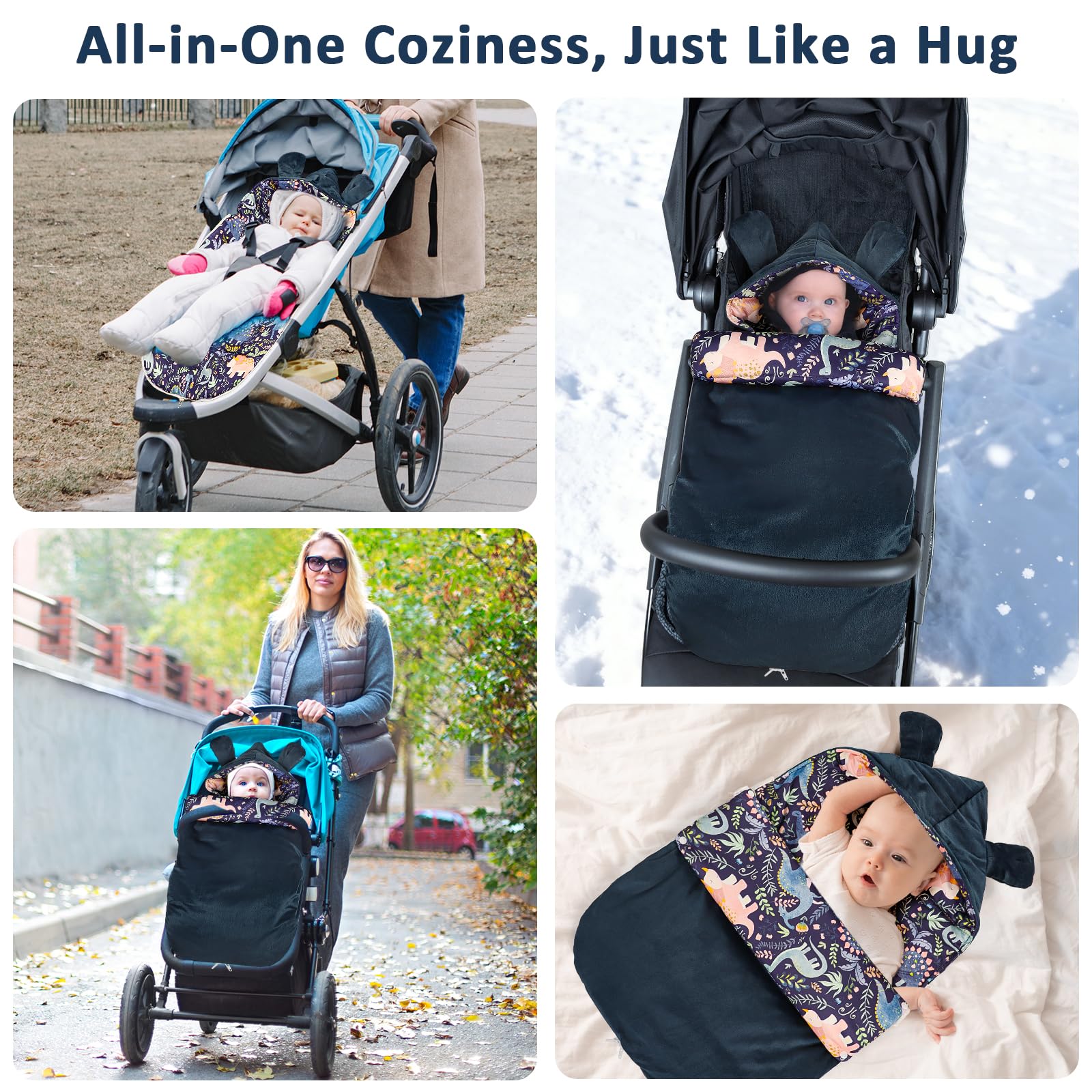 Pea Pod winter gift-ready baby bunting for newborns and toddlers.