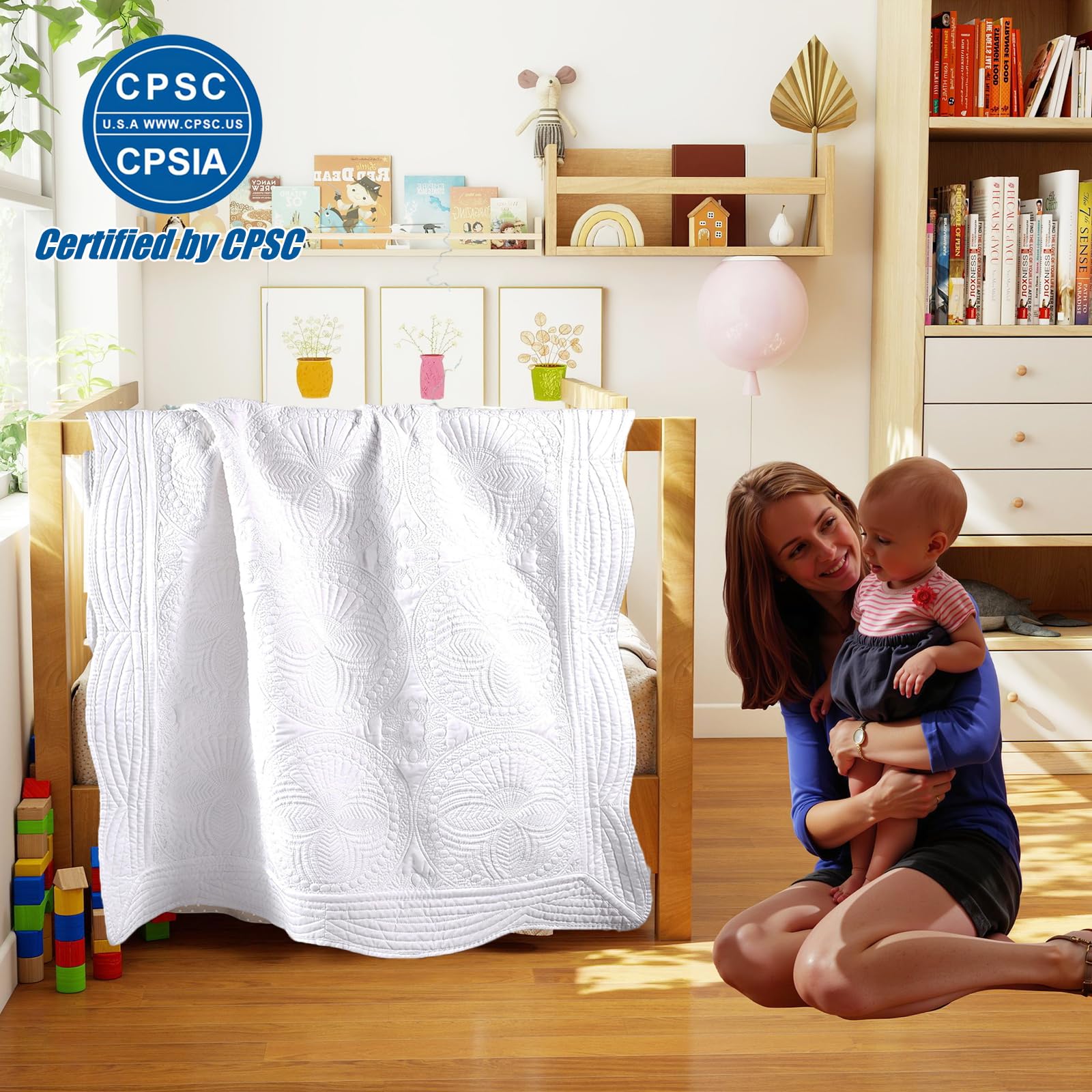 PEACELOVER quilt back reveals durable stitching and soft lining