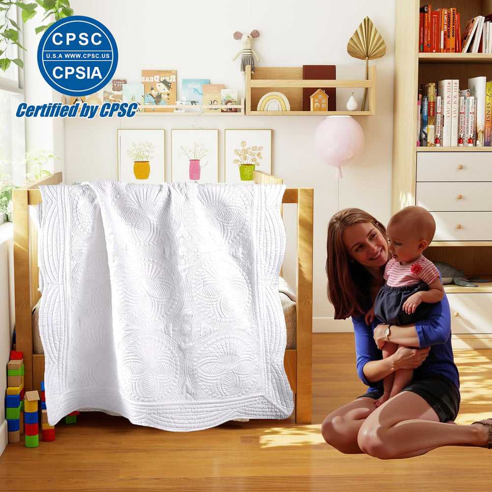 PEACELOVER quilt back reveals durable stitching and soft lining