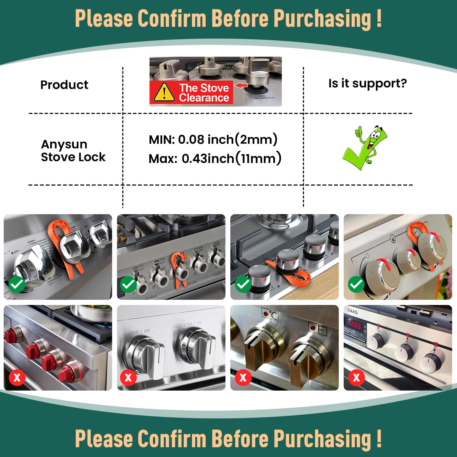 PeachLeaf knob protection close-up highlights durable, heat-resistant plastic.