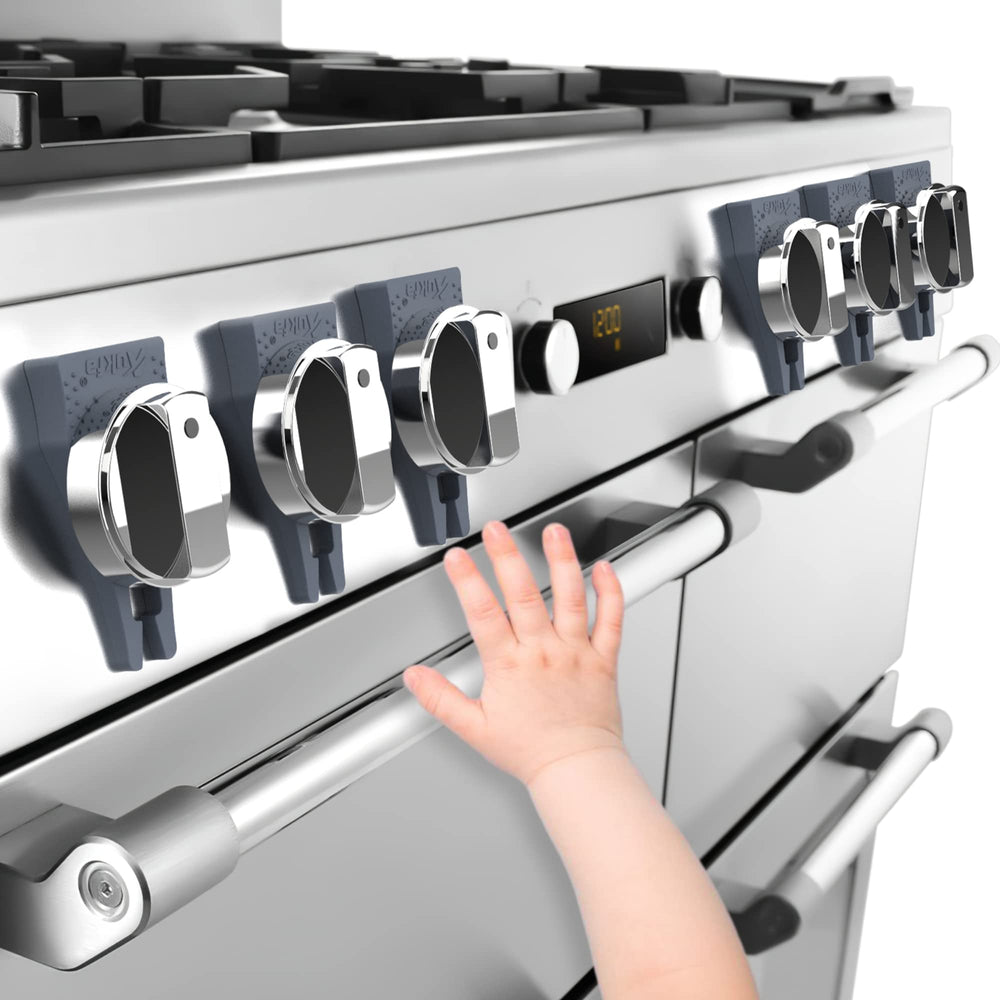 PeachLeaf stove knob locks package enables easy setup and safer kitchen use