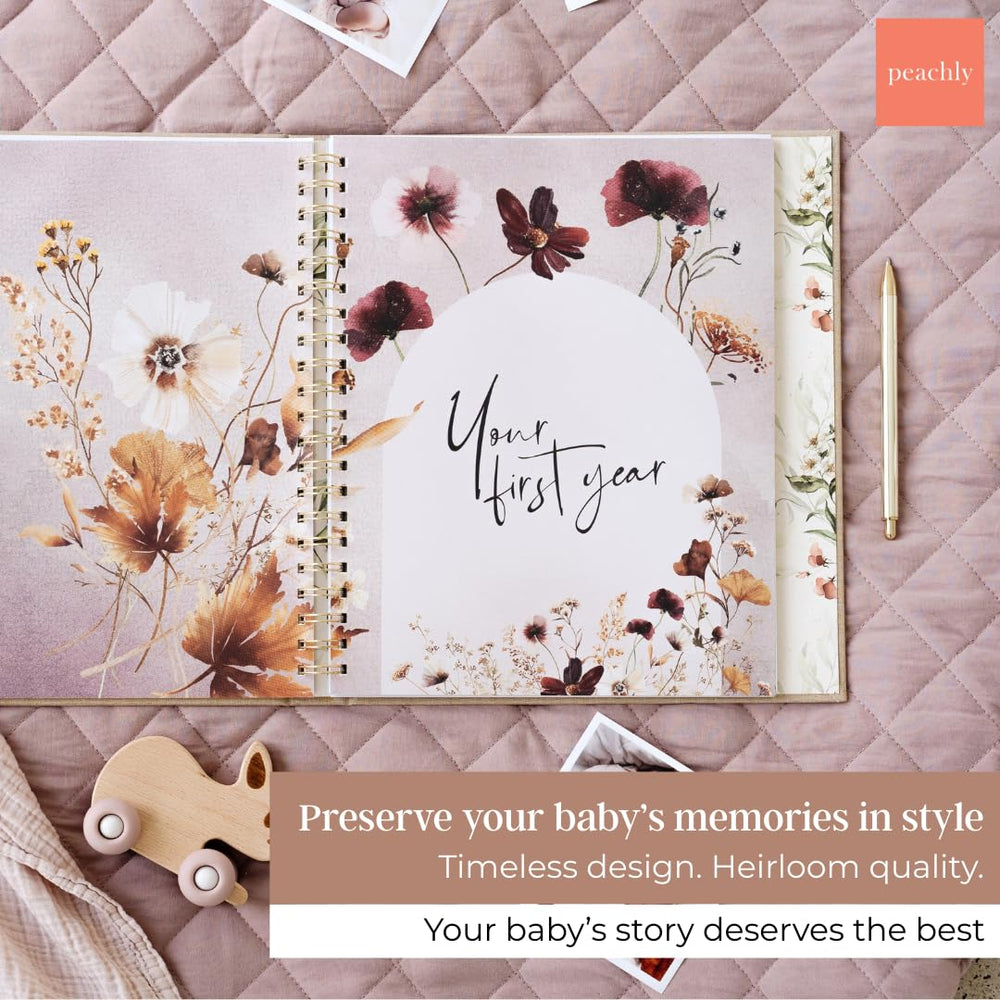Peachly Fleur pages use 200gsm stock to prevent bleed-through.