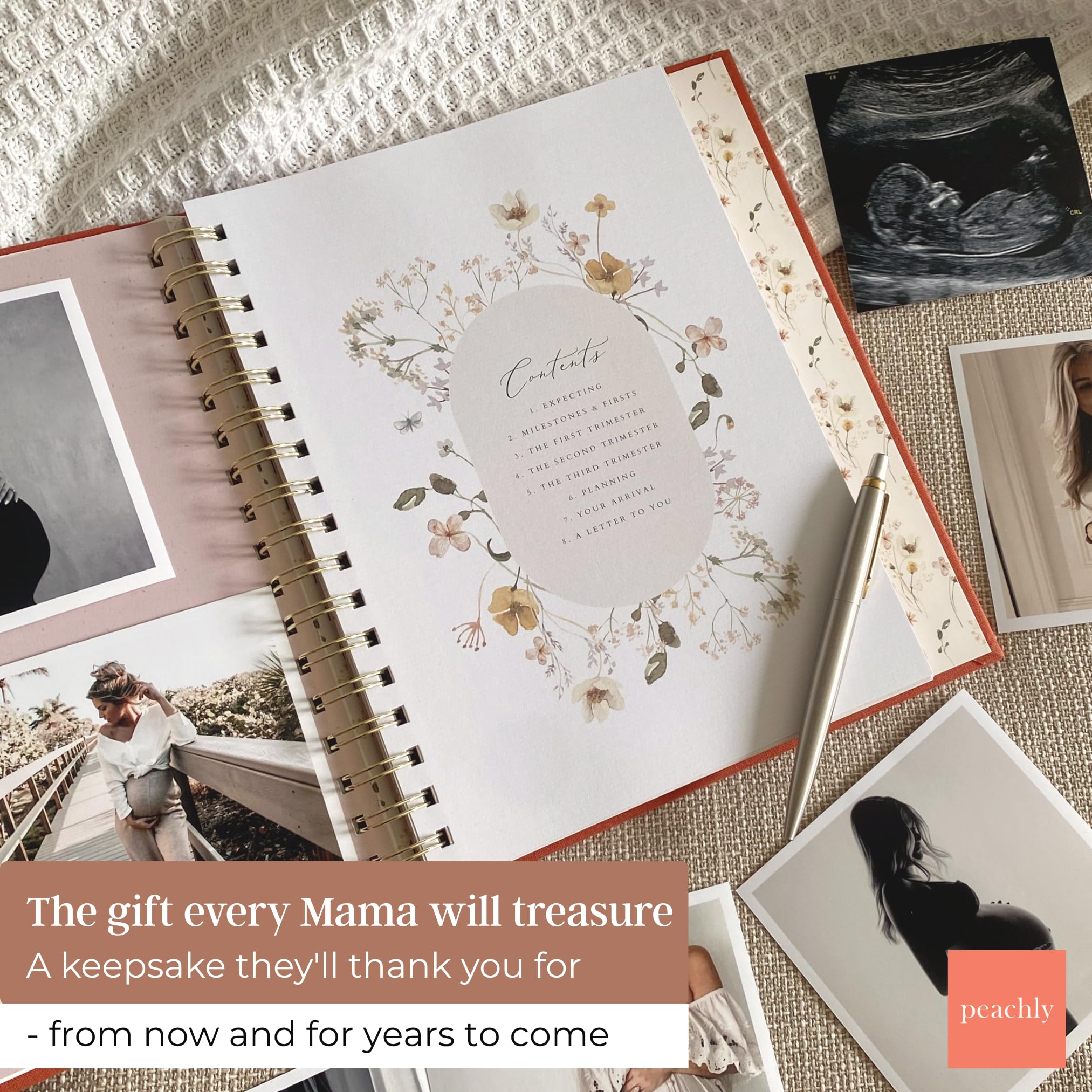Peachly Pregnancy Journal birth preferences page helps record wishes
